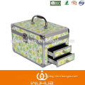 Wholesale beauty case cosmetic bags with tray and drawer makeup box